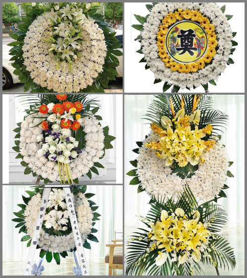 安徽六安市霍山县单龙寺镇迎水庵村花圈速递